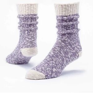 Maggies Organics Ragg Socks Heather Purple Size M